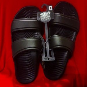 New Men's 2 Strap Eva Slides